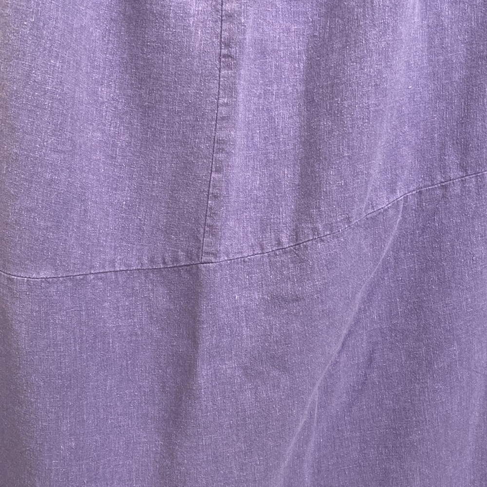 Sympatico Hemp/Tencel Midi Skirt Women’s L Purple Lagenlook Boho Made in USA - Picture 6 of 10